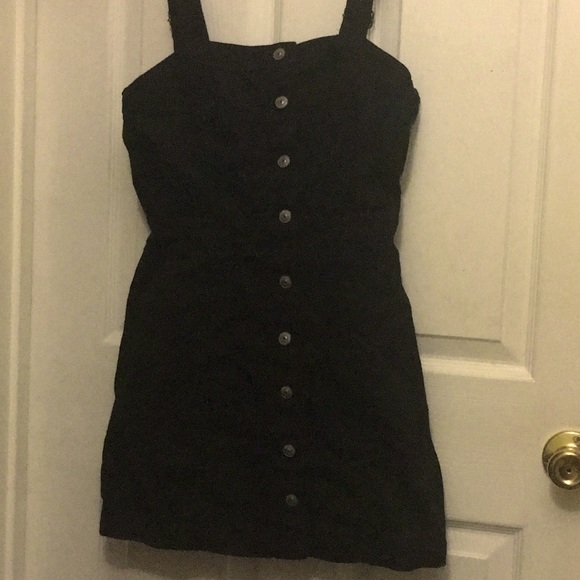 Black Overall Dress - Picture 2 of 2